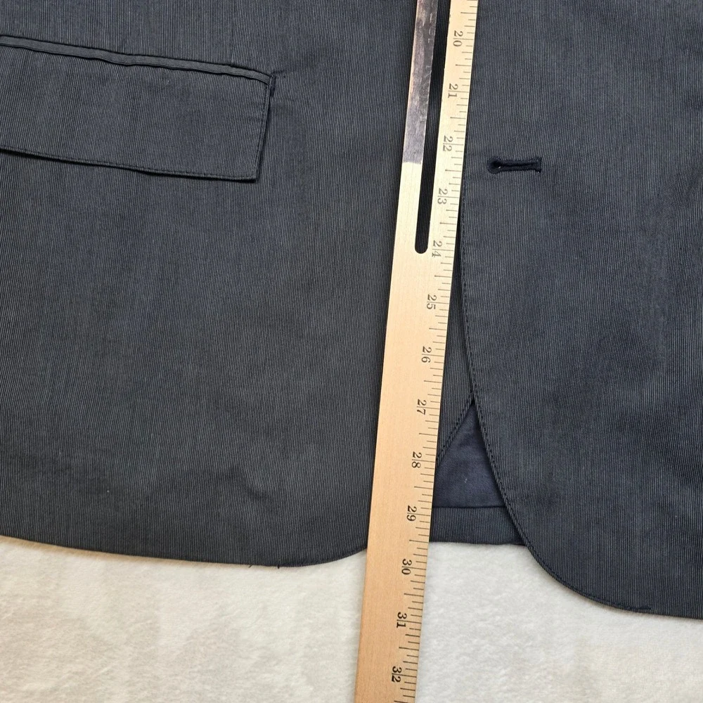 J. Crew Cotton Sport Coat Mens‎ XL Grey Stripe Ludlow Blazer
